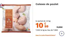 Picard Cuisses de poulet offre