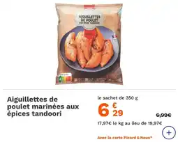 Picard Aiguillettes de poulet marinées aux épices tandoori offre