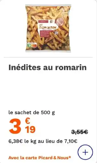 Inédites au romarin