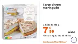 Picard Tarte citron meringuée offre