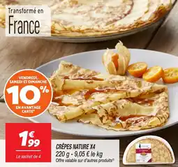 Netto Crêpes nature x4 offre