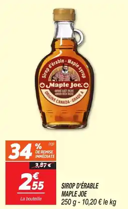 Netto Sirop d'érable maple joe offre