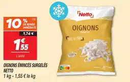 Netto Oignons émincés surgelés netto offre