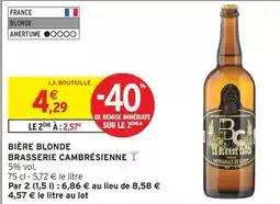 Intermarché Express Bière blonde offre