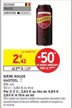 Intermarché Express Kasteel - bière rouge offre