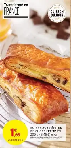 Intermarché Express Suisse aux pépites de chocolat offre