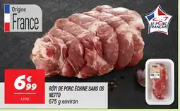 Netto Rôti de porc échine sans os netto offre