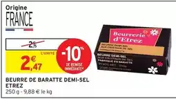 Intermarché Express Beurre de baratte demi-sel offre
