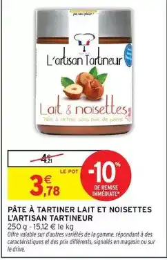 Intermarché Express Signal - pâte à tartiner lait et noisettes offre