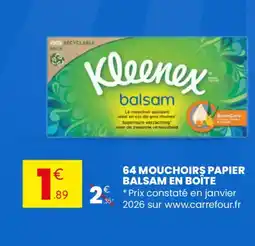 Stokomani 64 mouchoirs papier balsam en boîte offre
