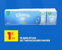 Stokomani 15 mini étuis de 7 mouchoirs papier offre
