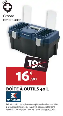 Bricomarché Boîte à outils offre