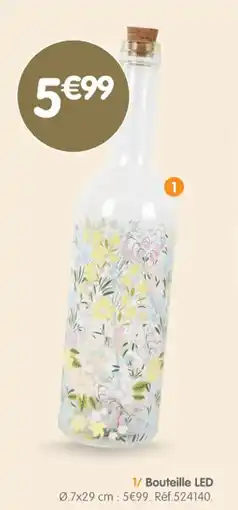 b&m Bouteille led offre