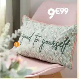 b&m Coussin be good to yourself offre