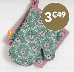 b&m Set de 2 maniques rayés floral offre