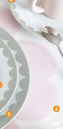 b&m Lot de 2 sets de table forme fleur offre