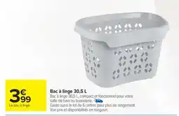 Carrefour Bac à linge 30,5 L offre