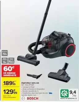 Carrefour Aspirateur sans sac offre