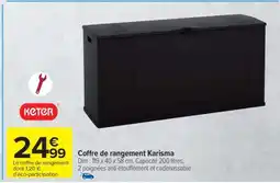 Carrefour Coffre de rangement Karisma offre