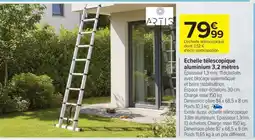 Carrefour Echelle télescopique aluminium 3,2 mètres offre