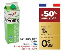 Carrefour Market Lait Fermenté YORIK offre