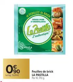 Carrefour Market Feuilles De Brick La Pastilla offre