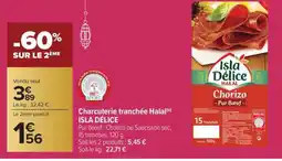 Carrefour Market Charcuterie tranchée Halal ISLA DÉLICE offre