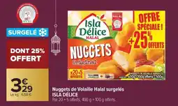 Carrefour Market Nuggets de Volaille Halal surgelés ISLA DÉLICE offre
