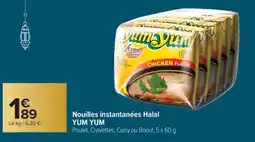 Carrefour Market Nouilles instantanées Halal YUM YUM offre