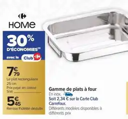 Carrefour Market Gamme de plats à four offre