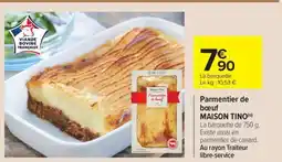 Carrefour Market Parmentier de bœuf MAISON TINO offre