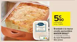 Carrefour Market Brandade à la morue recette parmentière MAISON BRIAU offre