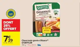 Carrefour Market Choucroute Garnie D'alsace Stoeffler offre