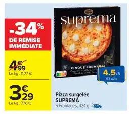 Carrefour Market Pizza surgelée SUPREMA offre