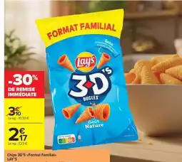 Carrefour Market Chips 3D's Format Familial LAY'S offre