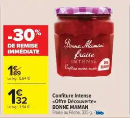 Carrefour Market Confiture Intense Offre Découverte BONNE MAMAN offre