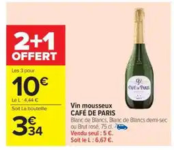 Carrefour Market Café de Paris offre