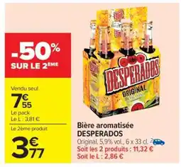 Carrefour Market Bière Aromatisée Desperados offre
