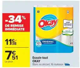 Carrefour Market ESSUIE-TOUT “OKAY” offre