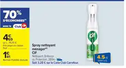 Carrefour Market SPRAY NETTOYANT MÉNAGER “CIF” offre