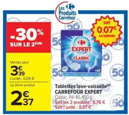 Carrefour Market Tablettes lave-vaisselle CARREFOUR EXPERT offre