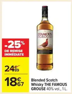 Carrefour BLENDED SCOTCH WHISKY 'THE FAMOUS GROUSE' offre