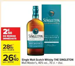 Carrefour Single Malt Scotch Whisky THE SINGLETON offre
