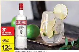 Carrefour Vodka Sobieski offre