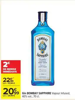 Carrefour Gin Bombay Sapphire offre