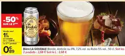 Carrefour Bière La Goudale offre