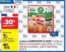 Carrefour Lardons Carrefour Classic offre