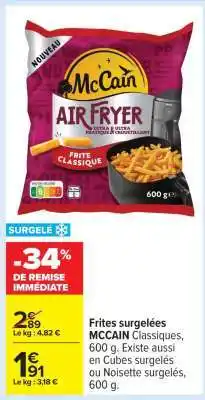 Carrefour Frites surgelées MCCAIN Classiques offre