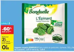 Carrefour Légumes surgelés BONDUELLE offre