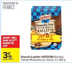 Carrefour Gnocchi À Poêler Lustucru offre